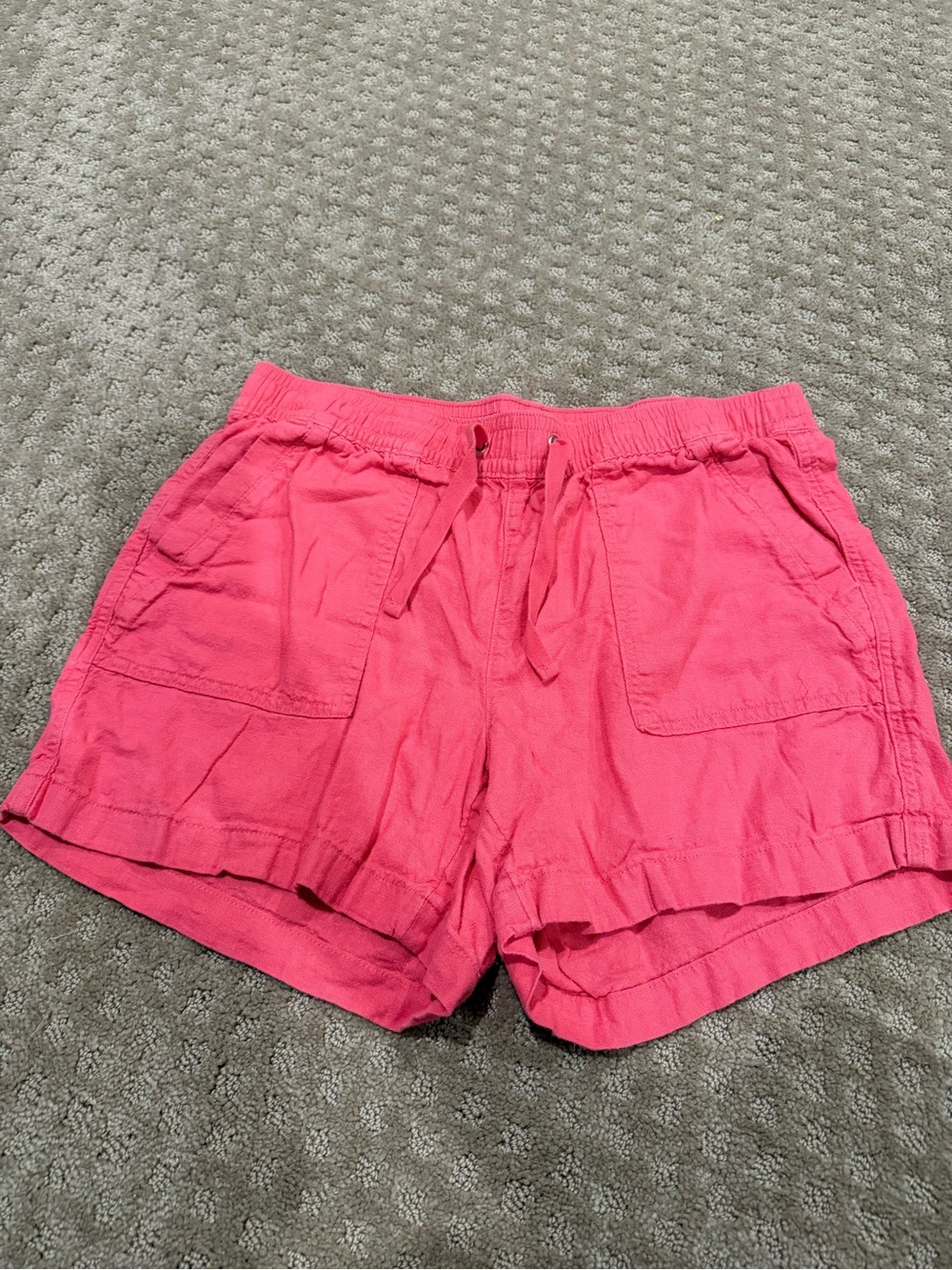 Nautica Hot Pink Drawstring Cargo Shorts